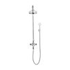 Crosswater Belgravia Multifunction Shower Valve with Handset and Bracket and Fixed Shower Head 